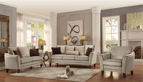 Ouray Cream Living Room Set from Homelegance | Coleman Furniture