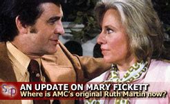 An update on Mary Fickett, AMC's original Ruth Martin | All My Children on Soap Central