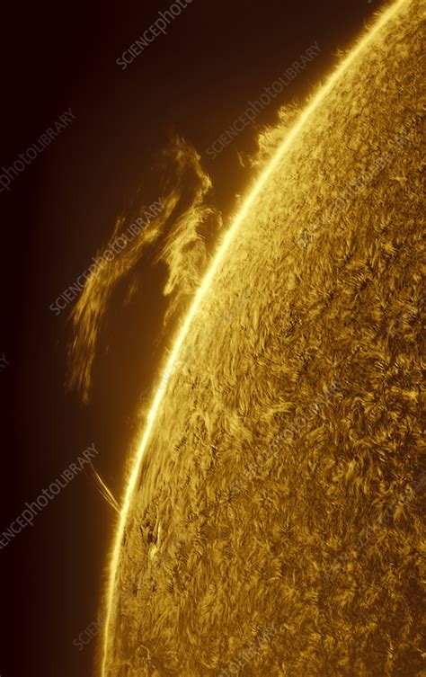 Large solar prominence - Stock Image - C055/7446 - Science Photo Library