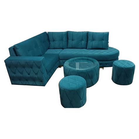 Blue Wooden 6 Seater Living Room Sofa Set at Rs 27000/set in Bhopal | ID: 2850565521912