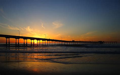 Sunset at the OB Pier Photograph by Richard Cheski | Fine Art America