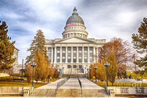 Utah Capitol Building Art Photograph by David Millenheft