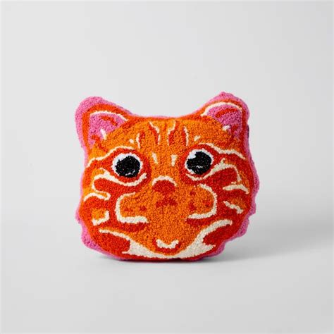 ‫فروشگاه‬ ‫اینترنتی‬ ‫آستین| Orange cat knitted pillow