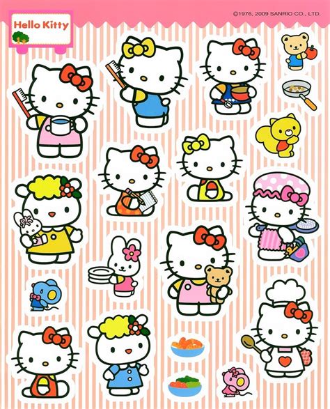 Hello Kitty stickers | Pegatinas bonitas, Pegatinas imprimibles, Pegatinas kawaii