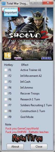 Cheat engine total war shogun 2 - successgarry