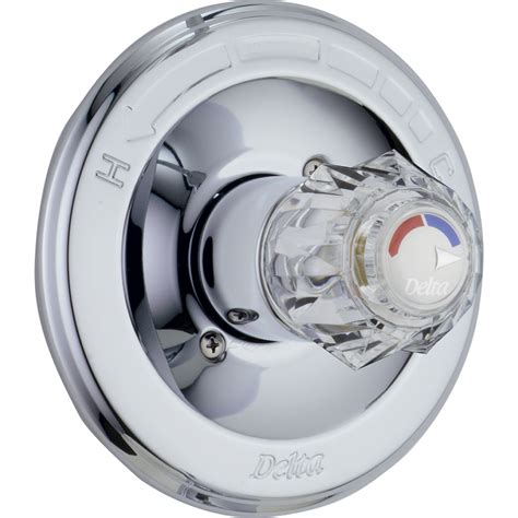 Delta Classic Chrome Single Knob Pressure Balanced Shower Control w/ V - FaucetList.com