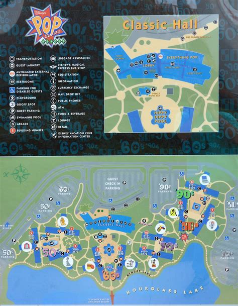 Disney Pop Century Resort Map