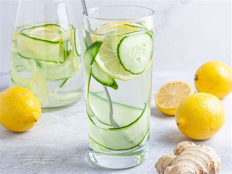 Cucumber Ginger Lemon Water | Foodaciously