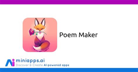 Poem Maker - Free AI-powered Mini App - miniapps.ai