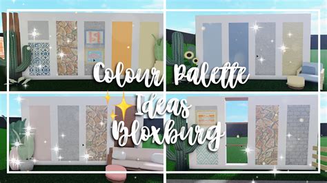 Bloxburg color pallet