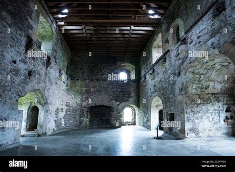 Interior rooms now in a state of ruin, Doune Castle, Stirling, Scotland, UK, Europe Stock Photo ...