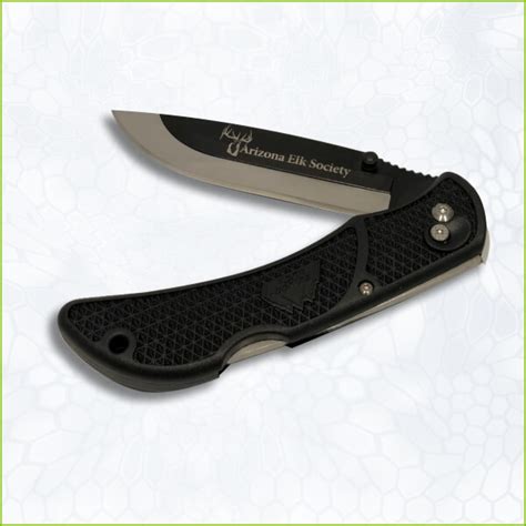 AES Logo Outdoor Edge Onyx EDC Knife | AES General Store