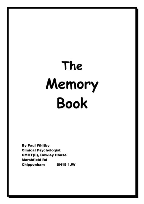 Memory Book Templates