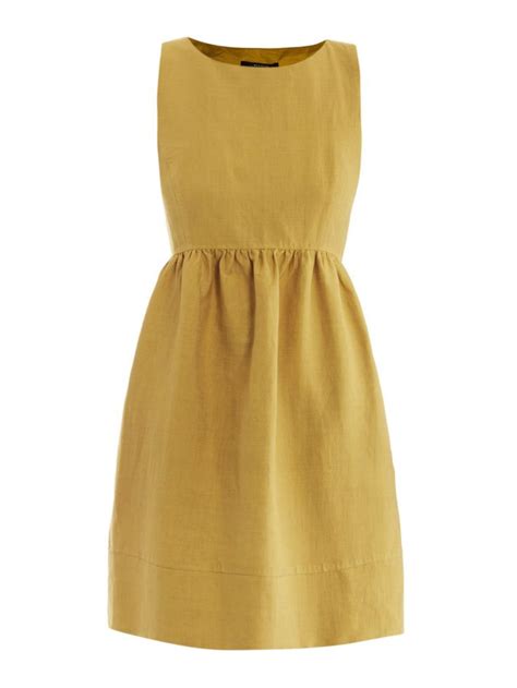 Mustard Color Dress - Effy Moom