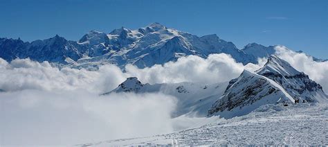 View of Mont Blanc from the top of Flaine in the Grand Massif | Skiing ...