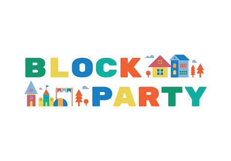 Block party illustration 148901 Vector Art at Vecteezy