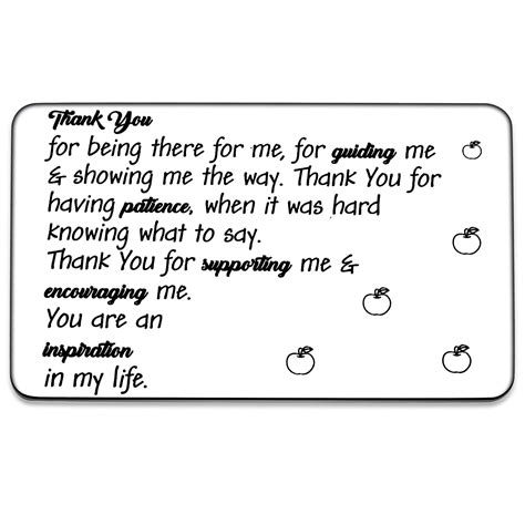 Buy Teacher Thank You Appreciation Gifts for School Principal Counselor Mentor Wallet Card for ...