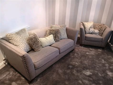 Grey sofology 3 seater sofa and armchair. | in Wolverhampton, West Midlands | Gumtree