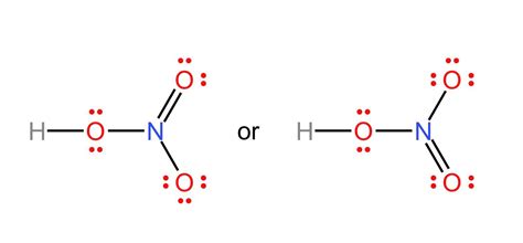 Consider the Lewis structure for the nitric acid molecule, H | Quizlet