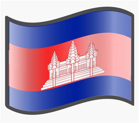 Nuvola Cambodia Flag - Cambodia Flag Emoji, HD Png Download - kindpng