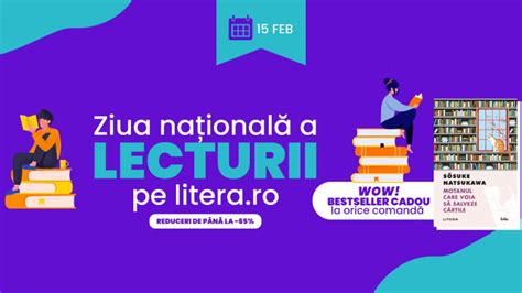 Sărbătorește „Ziua Națională a Lecturii“ împreună cu Editura Litera