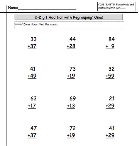 Tens And Units Worksheet