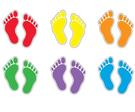 Footsteps clipart colored, Footsteps colored Transparent FREE for ...