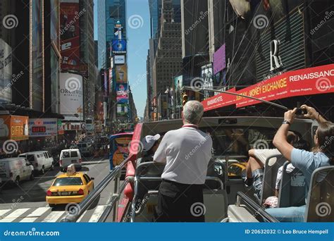 Sightseeing Tour Bus New York USA Editorial Photography - Image of square, sightseeing: 20632032