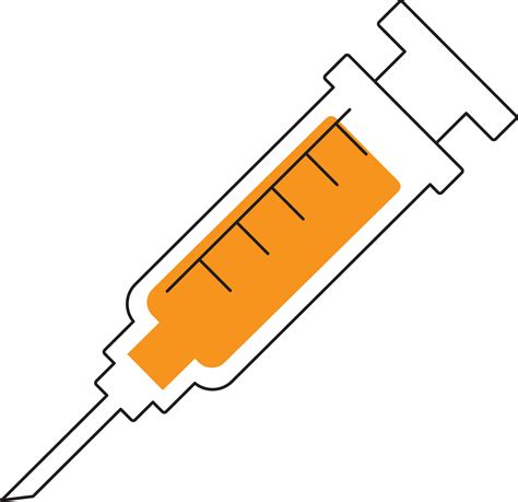 Syringe Injection Hypodermic needle Clip art - Orange syringe png download - 1557*1510 - Free ...