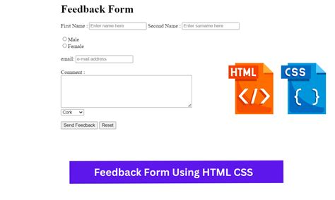 Create Feedback Form In HTML Code