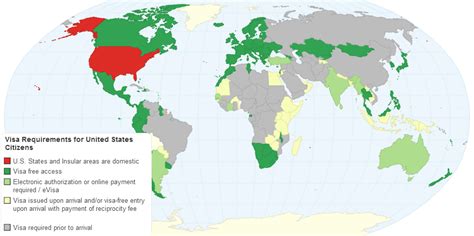 Visa Requirements for United States Citizens