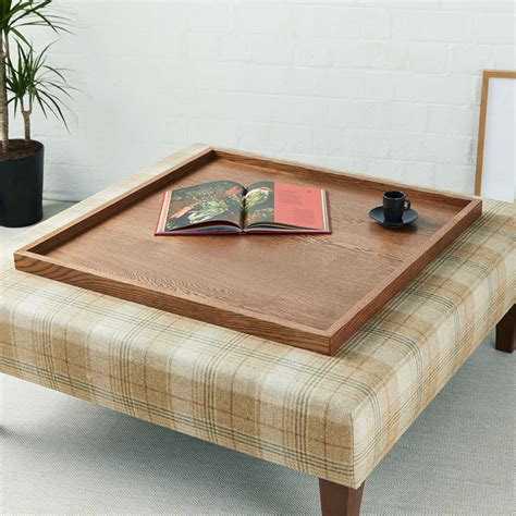 Large Luxury Wooden Tray By Footstools and More