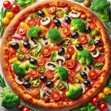 Delicious Pizza Background, Mozzerlla Cheese On Pizza, Fast Food, Round ...