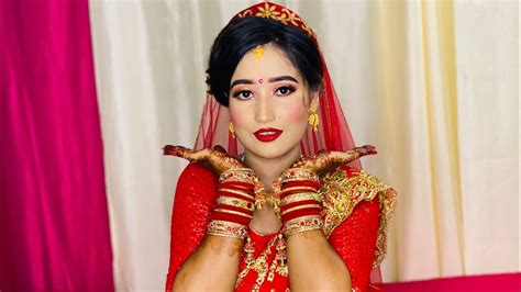 Bridal Makeover | Nepali Bride | Nepali Wedding Makeup - YouTube