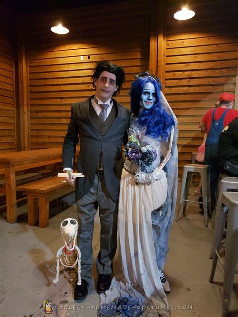 Coolest Ever DIY Corpse Bride and Victor Couple Costume with Scraps the ...