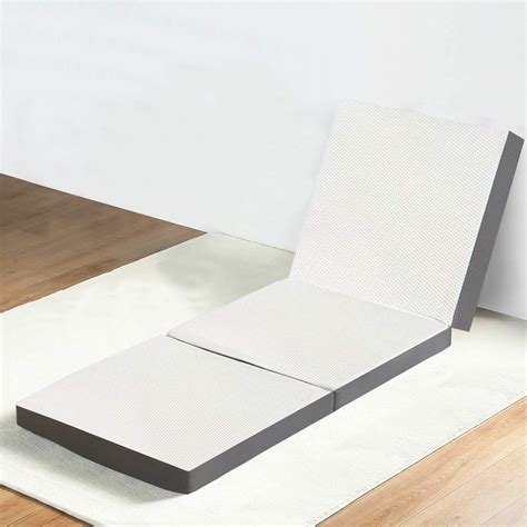 Amazon.com - Zayton 3-Inch Gel Memory Foam Portable Tri-fold Mattress, 75" X 31",