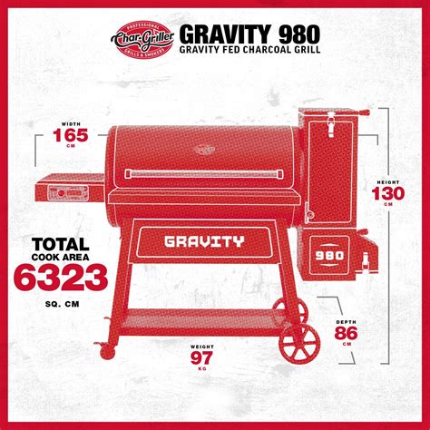 Char-Griller Gravity Fed 980 Charcoal Grill - Bunnings New Zealand