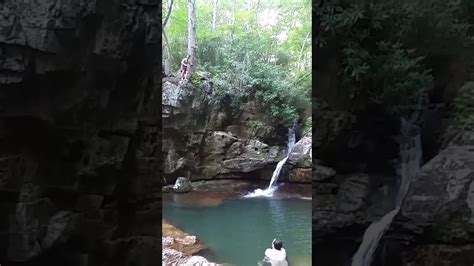 Blue hole, Tennessee, cliff jumping - YouTube