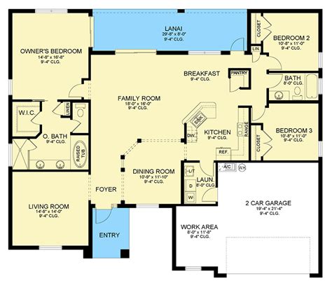 3-Bed Ranch House Plan with Split Bedrooms - 82275KA | Architectural ...