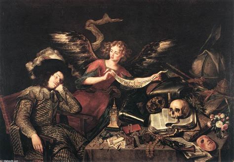 Le Songe du Chevalier de Antonio De Pereda (1611-1678, Spain) | Reproductions D'art De Musée ...