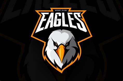 Eagle mascot sport logo design | Sports logo design, Eagle mascot, Sports logo inspiration