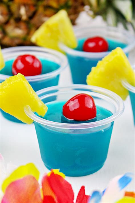 Blue Hawaiian Jello Shots Recipe - Home Cooking Memories