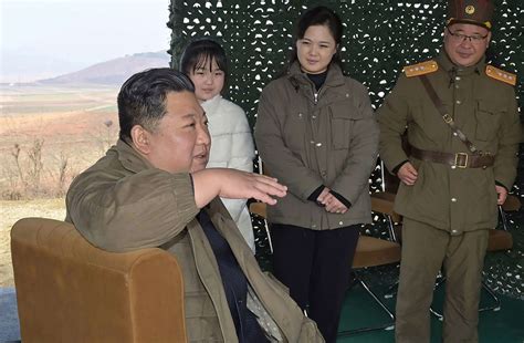 Kim Jong-un's Daughter Appears with Dictator at Test of Missile