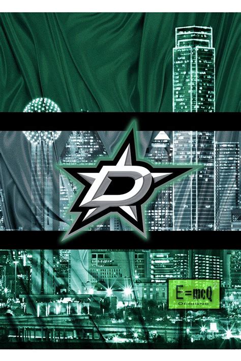 Dallas Stars Hockey In front of Dallas Skyline Poster, Dallas Stars Man Cave Gift | Dallas stars ...