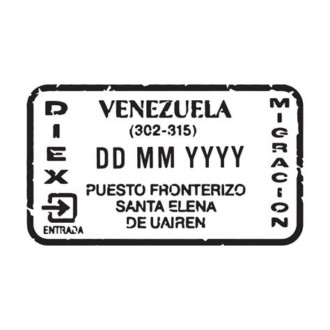 Passport Stamp Decal - Venezuela freeshipping - Conquest Maps LLC