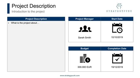 Executive Project Status Report: Free PowerPoint Template