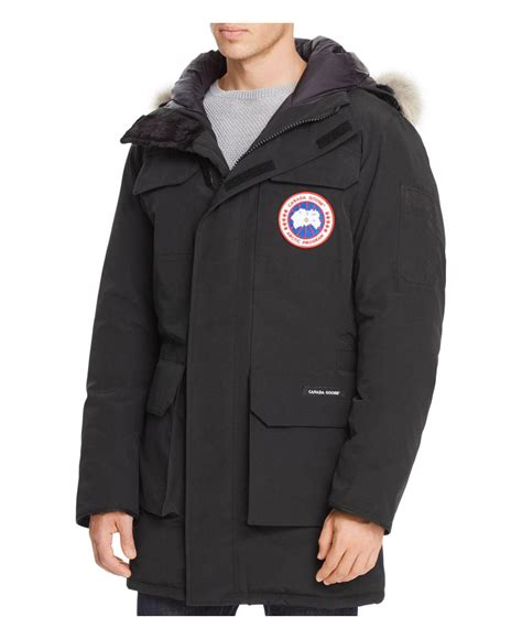 Canada Goose Citadel Parka With Fur Hood in Black for Men - Lyst