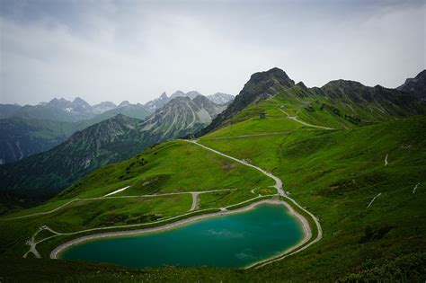 Download free photo of Mountain,lake,snow,hiking,kleinwalsertal - from ...