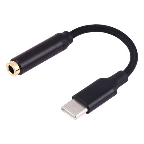 11cm USB-C / Type-C Male to 3.5mm Audio Female Adapter Converter (Black) – Alexnld.com