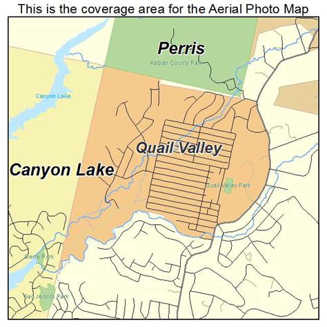 Aerial Photography Map of Quail Valley, CA California